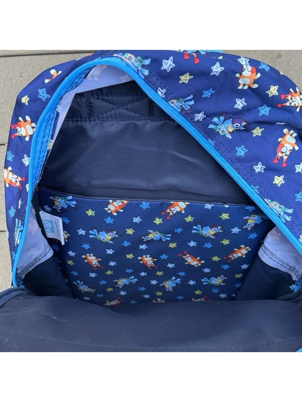 Bluey Backpack Book Bag 17” Kids School Senior Year Character Backpack Blue